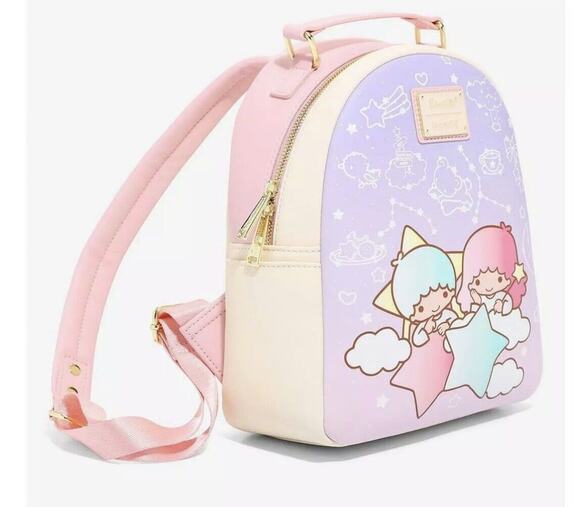 Loungefly Little Twin Stars Mini Backpack Constellation Lavender NWT Sanrio main image 4